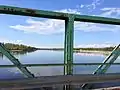 Waterhen River looking north from PR 328 Bridge