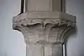 English Romanesque waterleaf capital