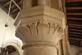 English Romanesque waterleaf capital