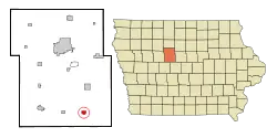 Location of Dayton, Iowa