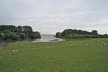 The confluence with the Elbe in Wedel