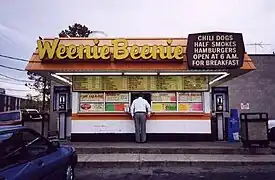 A Weenie Beenie restaurant in South Arlington, Virginia