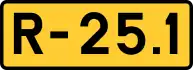 R-25.1 regional road shield}}