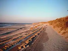 Fortified coast line on Wangerooge