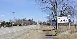 Entering Alma along County Road 17