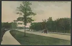 Postcard of Wellington Crescent in 1908