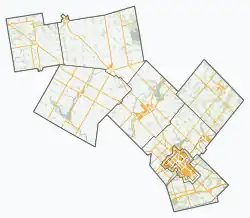 Palmerston is located in Wellington County