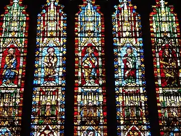 Detail of Lady Chapel windows, Wells Cathedral