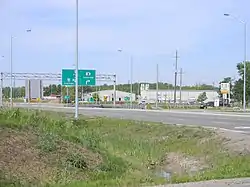 Intersection of Ontario 8, Ontario 5, and City Route 52 in West Flamborough