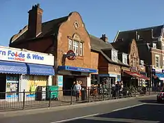 West Hampstead tube station main entrance, 18 April 2009.