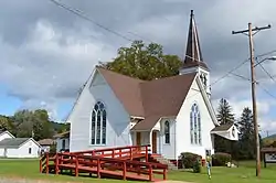 Methodist church in West Hickory