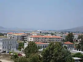 View of the west part of the town