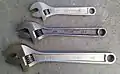 Craftsman, Williams, and Proto adjustable wrenches.