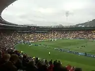 The stadium during the pool match between New Zealand and Canada at the 2011 Rugby World Cup