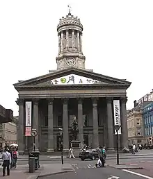 Façade of the Gallery of Modern Art on Queen Street, Glasgow