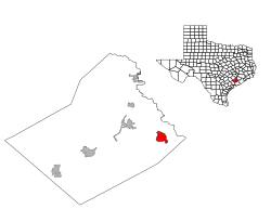 Location of Boling-Iago, Texas