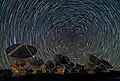 Whirling Southern Star Trails over ALMA