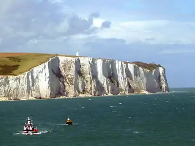 Viewed from the Strait of Dover