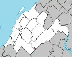 Location within Rivière-du-Loup RCM.