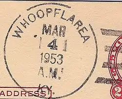 Postmark from Whoopflarea, Kentucky