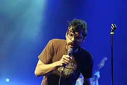 Yoni Wolf performing with Why? in Brussels in 2010