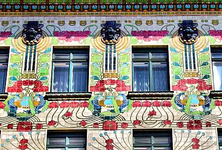 Detail of Maiolica House (1898)