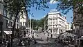 2015: redesigned street with spacious pedestrian and meeting zones