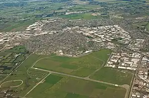 Wigram Airfield at city of Christchurch