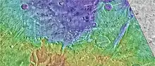 Map showing location of Barabashov Crater and other nearby craters.