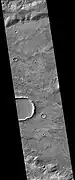 Le Verrier (Martian Crater), as seen by CTX camera (on Mars Reconnaissance Orbiter)