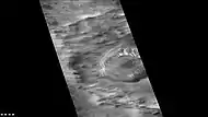 Suess (Martian crater), as seen by CTX camera (on Mars Reconnaissance Orbiter).