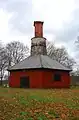 Wikmanshyttan steelworks. Old roasting furnace that once was a part of a blast furnace-complex (defunct since ca 1904).