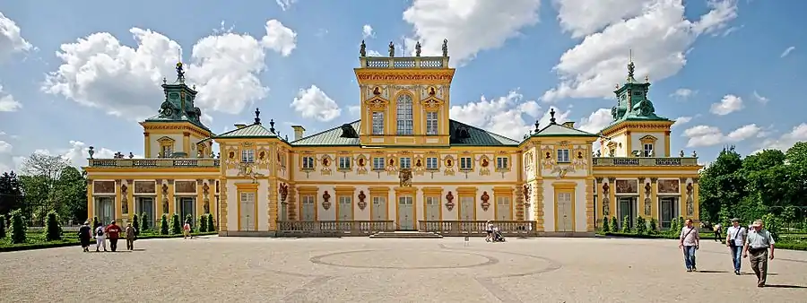 Image 12Wilanów Palace, Warsaw (1677–1696) (from Baroque architecture)