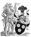 Wild-man supporter from 1589 (arms of the Holzhausen family)