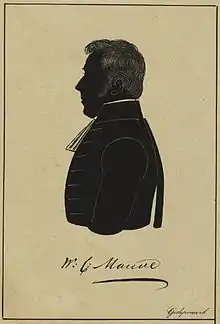 Silhouette of Willem Carel Mauve