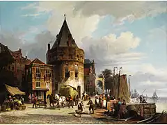 Scheierstoren in the 19th century, by Willem Koekkoek.