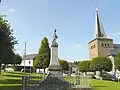 The village green in Willerzie, Belgium