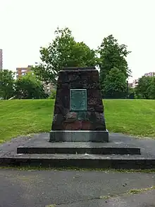 William Alexander Monument, built of stones from his Menstrie Castle (1957)