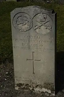 Headstone of Sir William Scotter