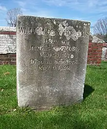 Grave of William Dean Howells in Cambridge Cemetery