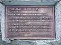 Plaque on statue of William Gilbert Rees