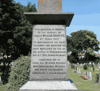 Short's monument, Eston Cemetery