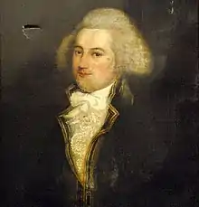 William Houstoun is depicted in a painting