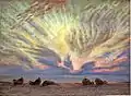 Wind by night, 2007, watercolor