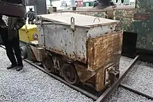 Image 22A narrow gauge battery-electric locomotive used for mining (from Locomotive)