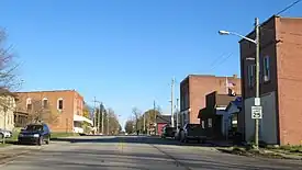 Looking east along W. Blanchard Road