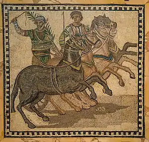 Image 30A victor in his four-horse chariot (from Roman Empire)