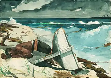 Winslow Homer, After the Tornado, watercolor, 1899, Art Institute of Chicago