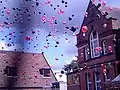 Release of the balloons by children from all 3 schools!