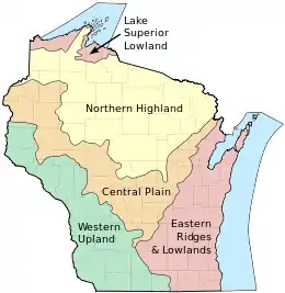 Image 31Wisconsin is divided into five geographic regions. (from Geography of Wisconsin)